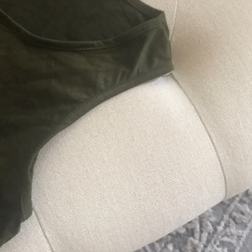 Olive Fringe Top - Picture 4 of 5